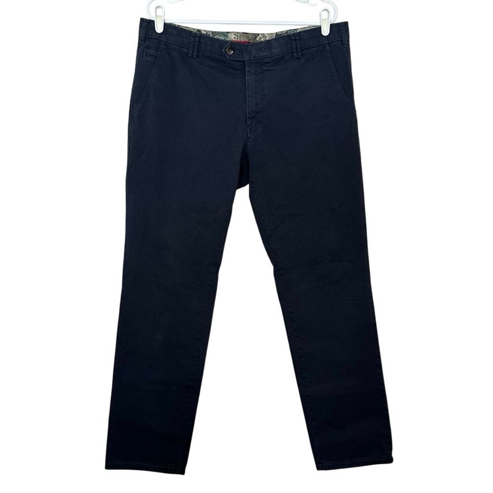 Meyer Mens Bonn Trouser Pants Size 54 (US 38) Blue Preppy Business Casual Office